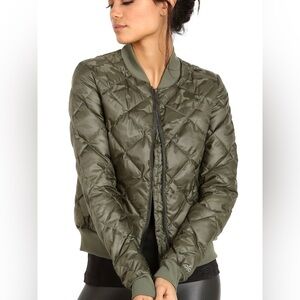 ALO YOGA Idol Bomber Jacket in Jungle Camo, Size Small